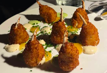 Dakota's Steakhouse signature dishes Chicken Nugget Caviar
Crispy Oyster Rockefeller
Tater Tot